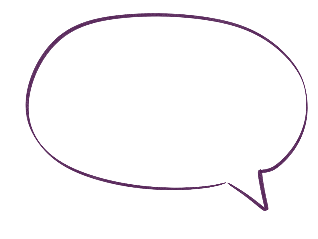 Sprechblase Skizze
